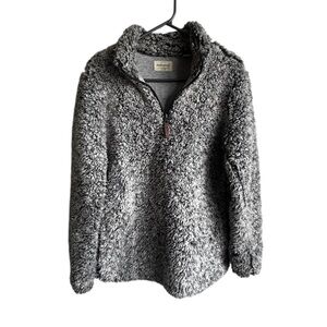 WEATHERPROOF Teddy Half Zip Lined Sweater - Size Medium